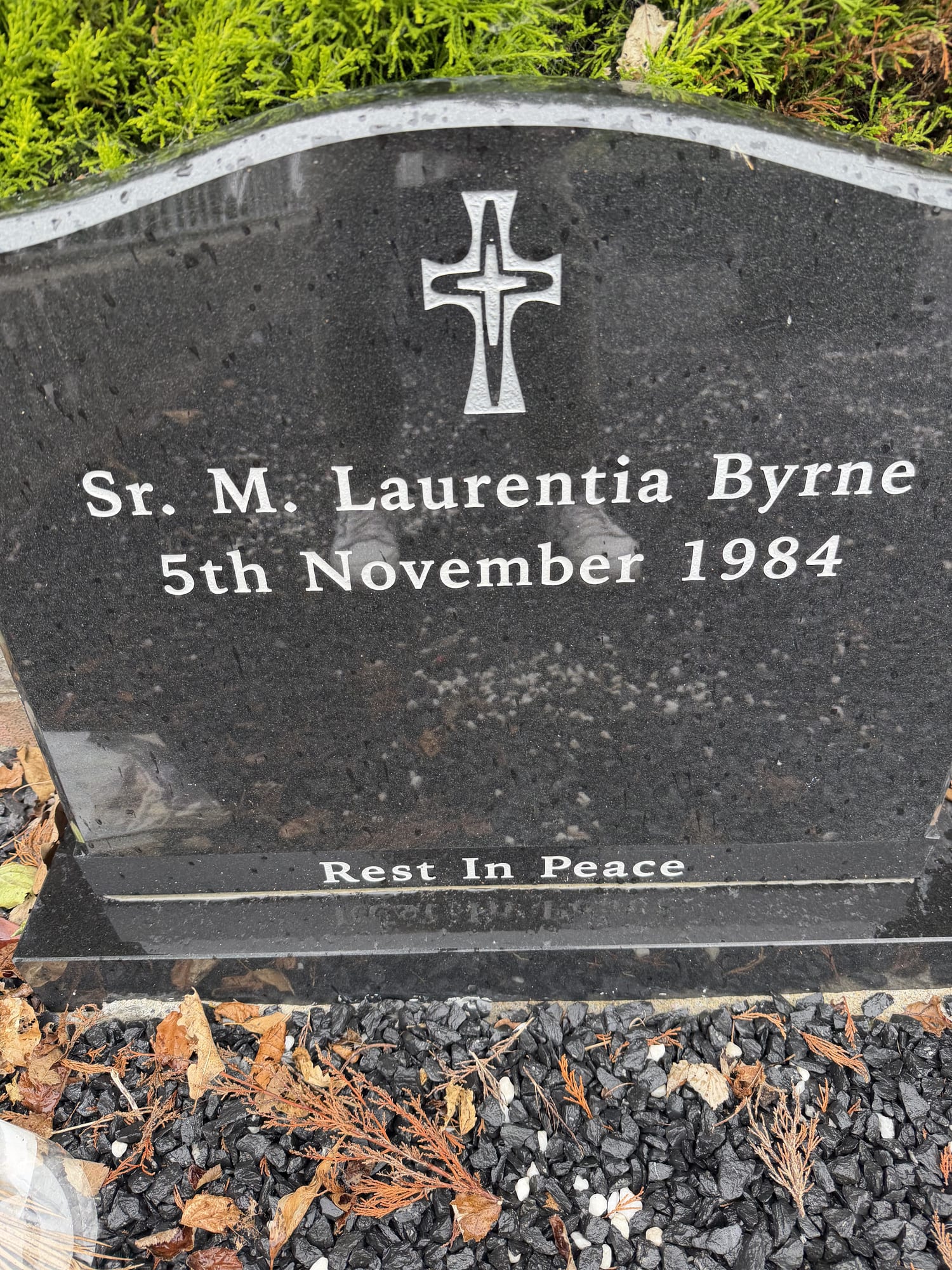 Headstone of Sister M. Laurentia Byrne