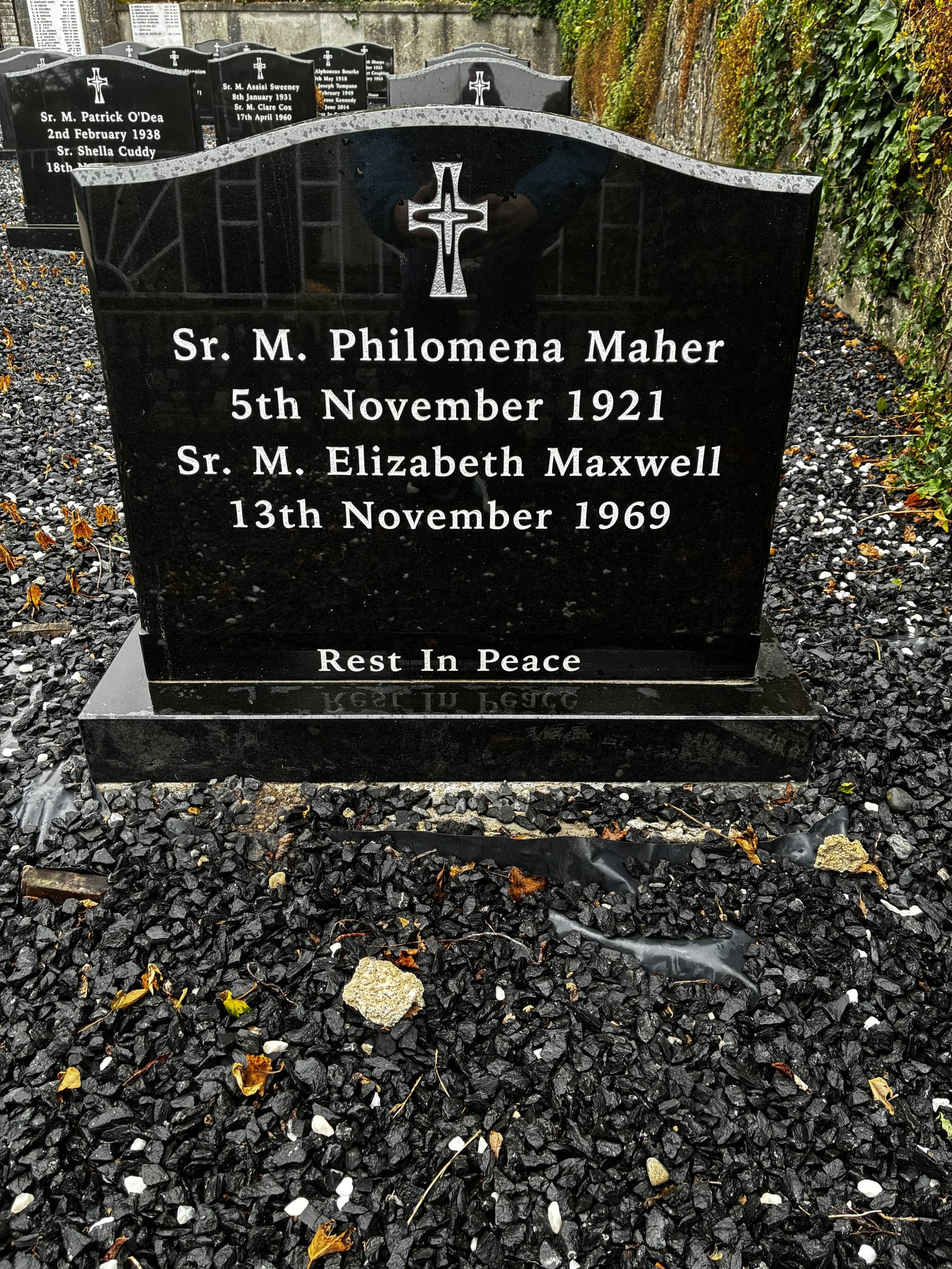 Headstone of Sister M. Philomena Maher