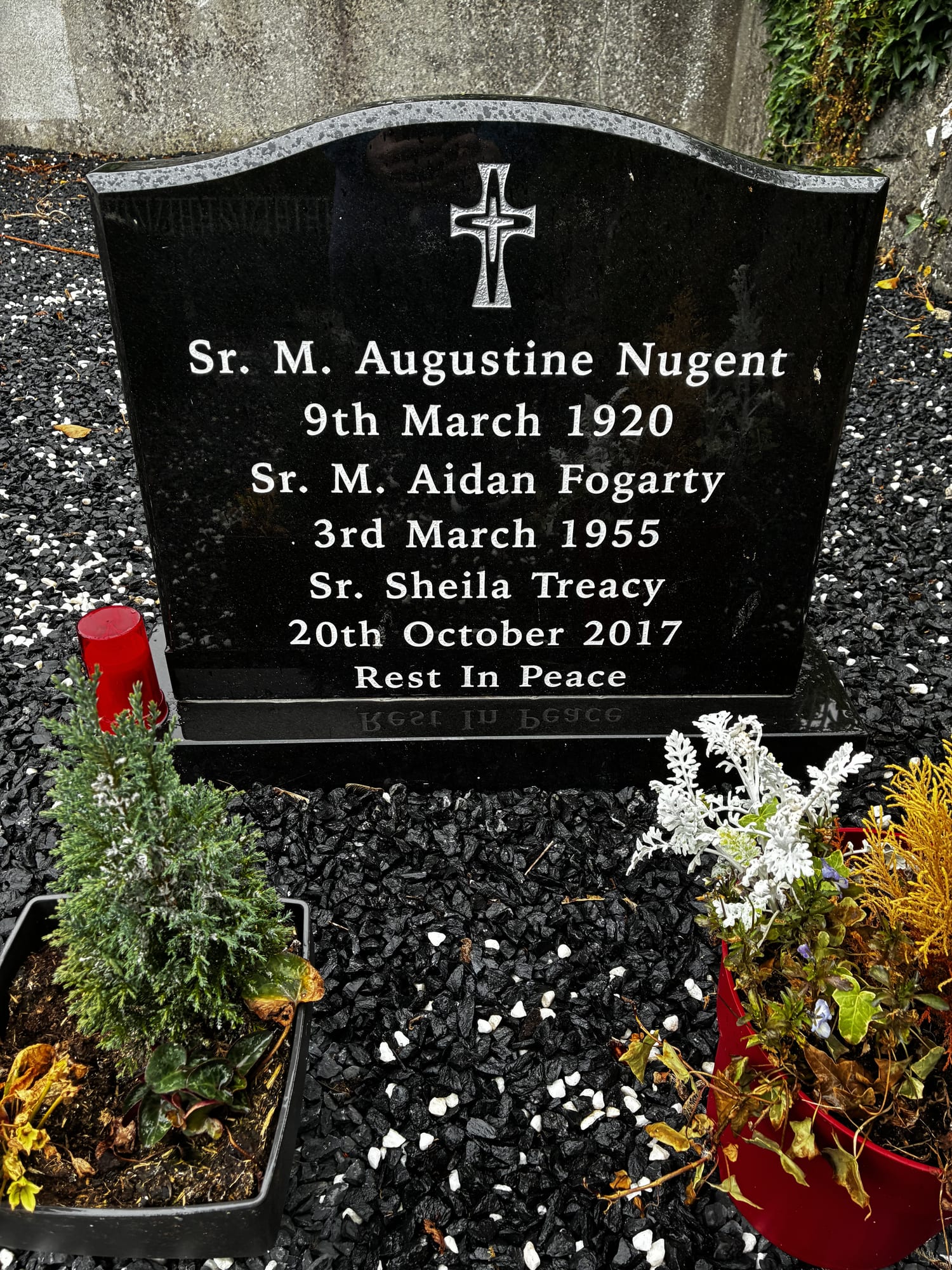 Headstone of Sister M. Augustine Nugent
