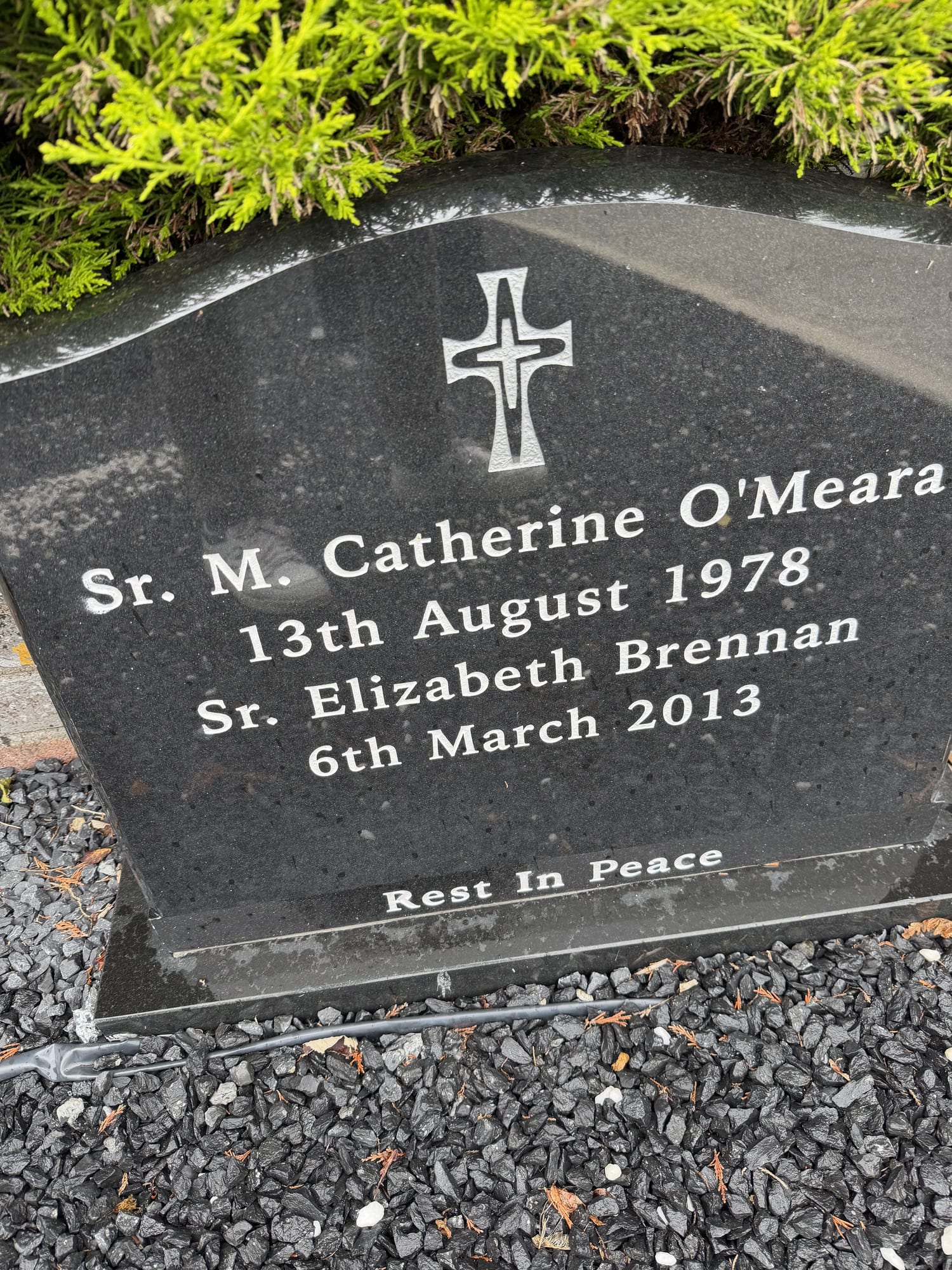 Headstone of Sister M. Catherine O'Meara