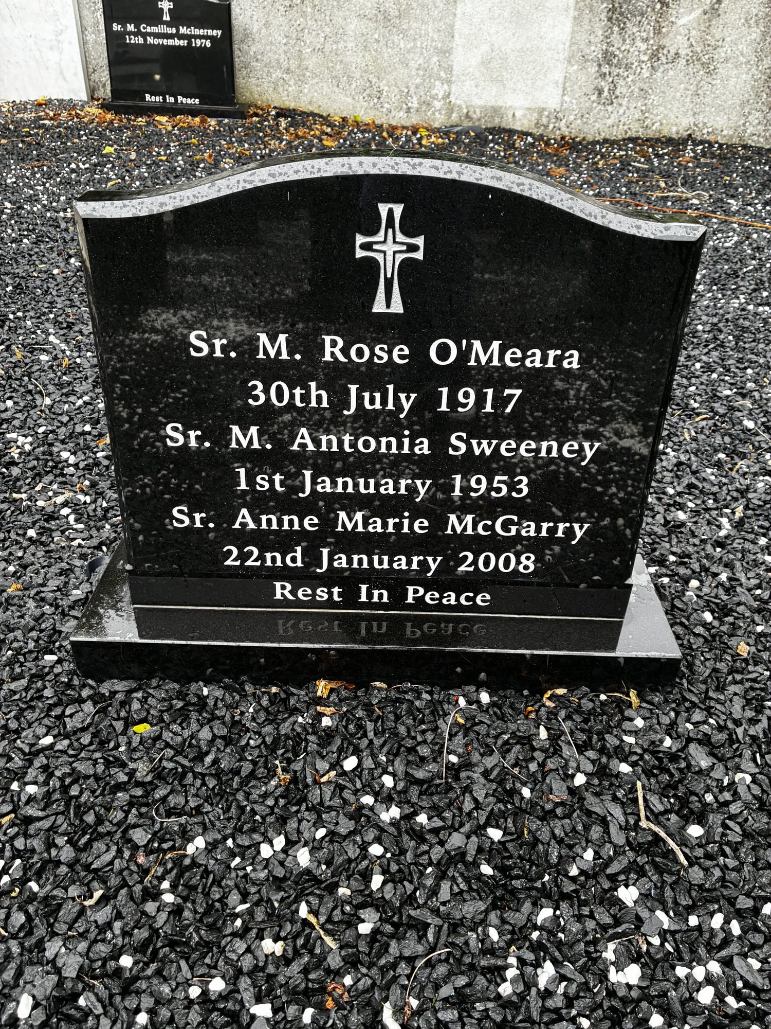 Headstone of Sister M. Rose O'Meara