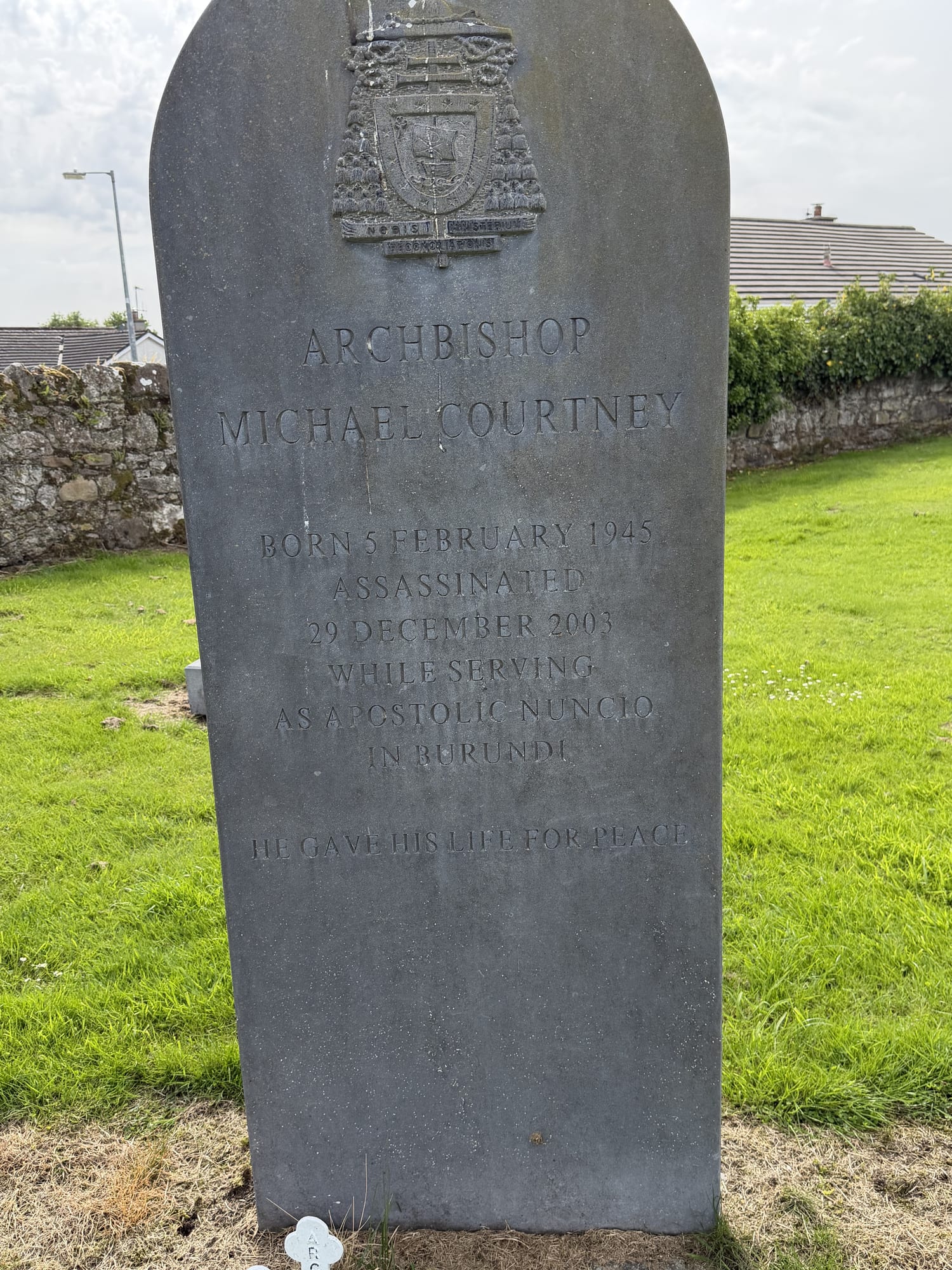 Headstone of Archbishop Michael Courtney