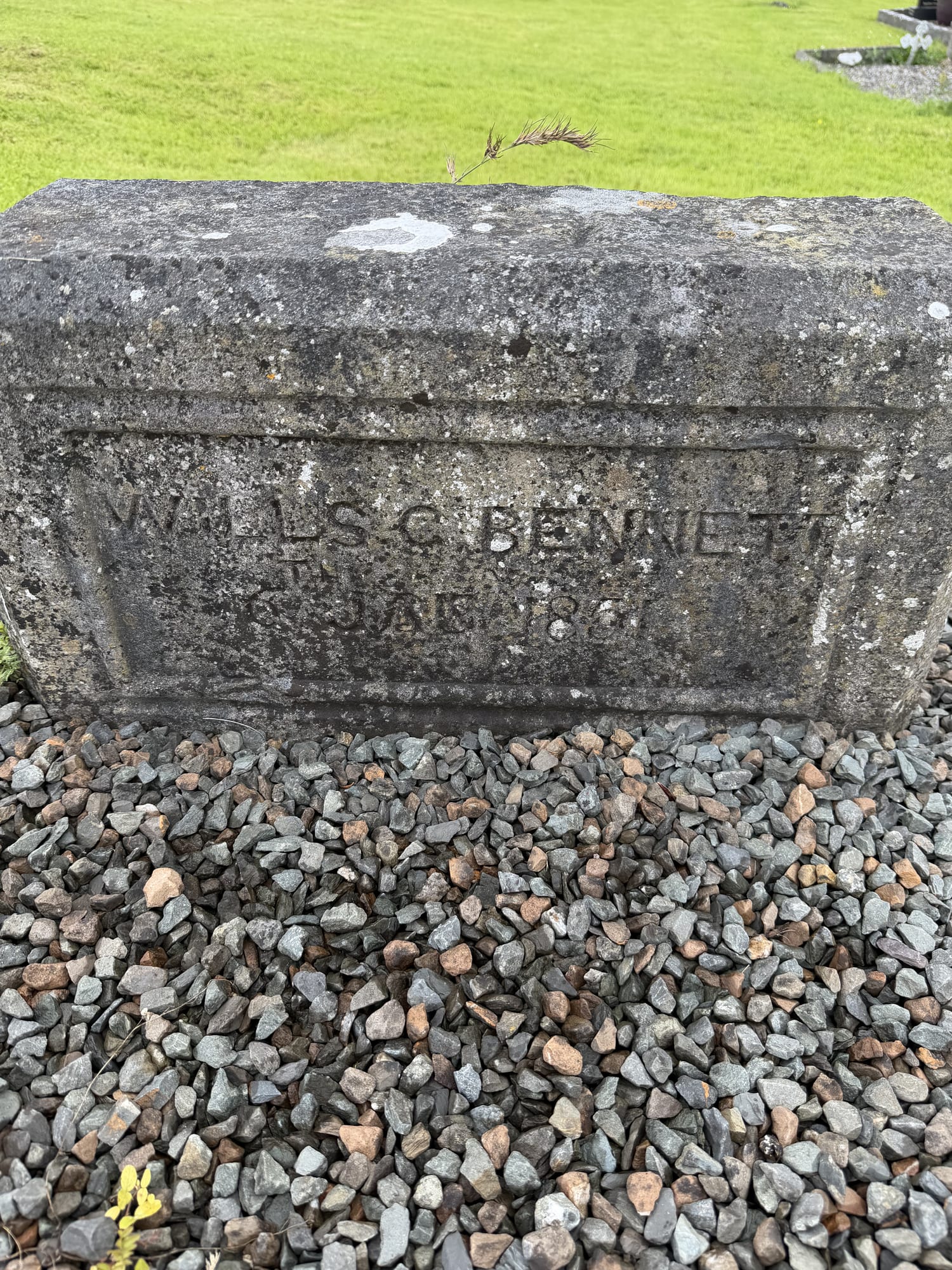 Headstone of William C. Bennett