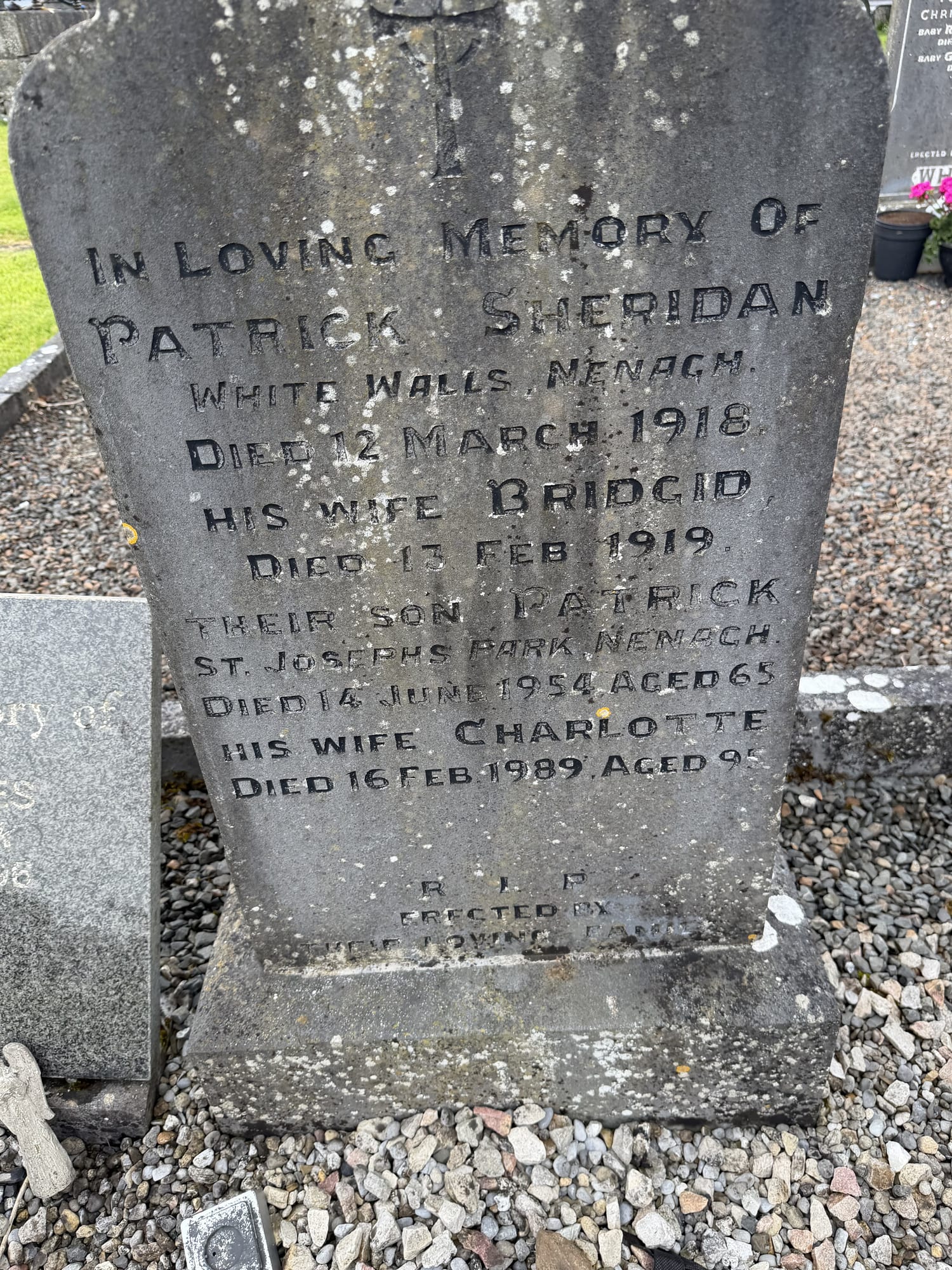 Headstone of Patrick Sheridan