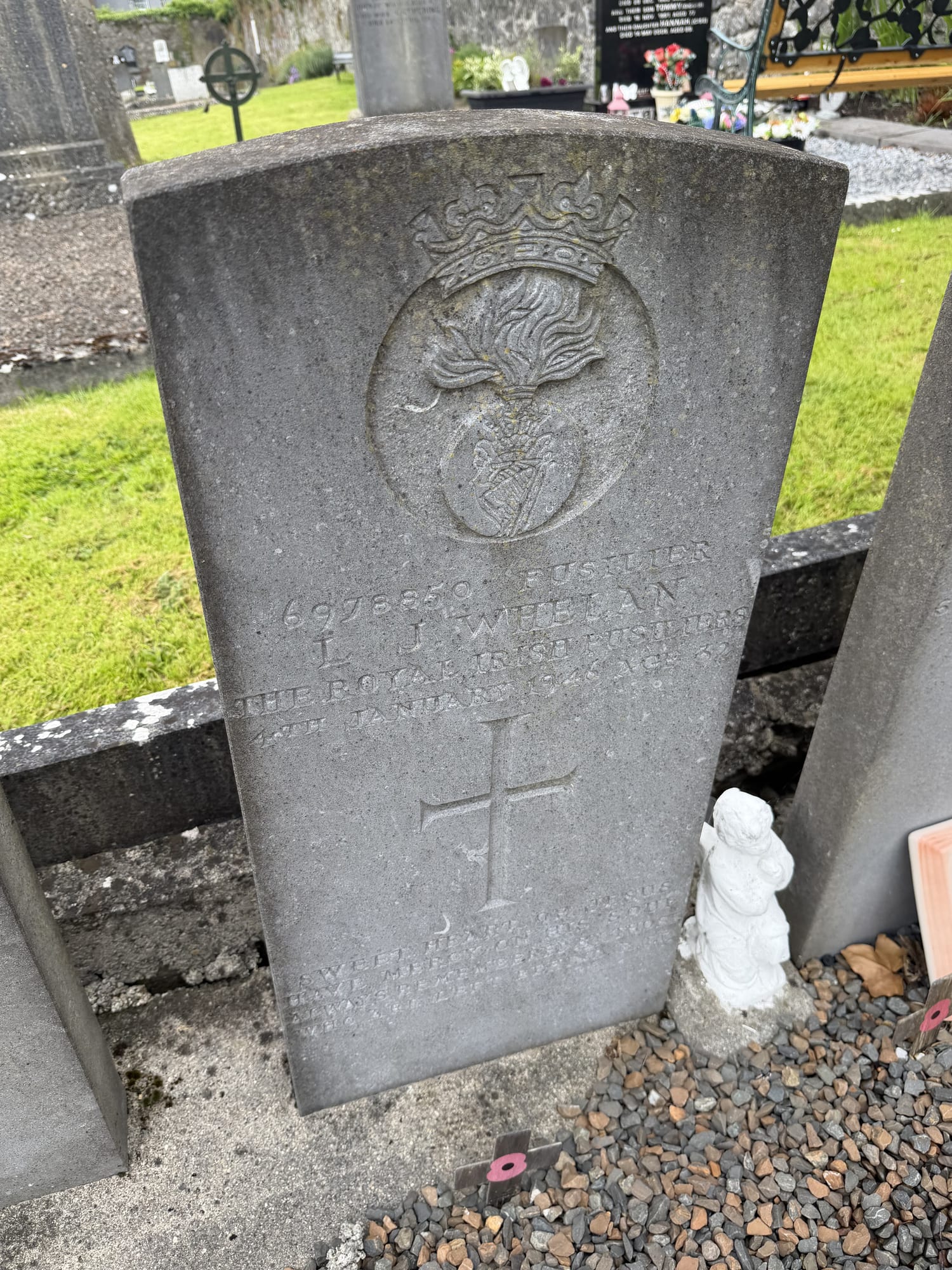 Headstone of L. J. Whelan