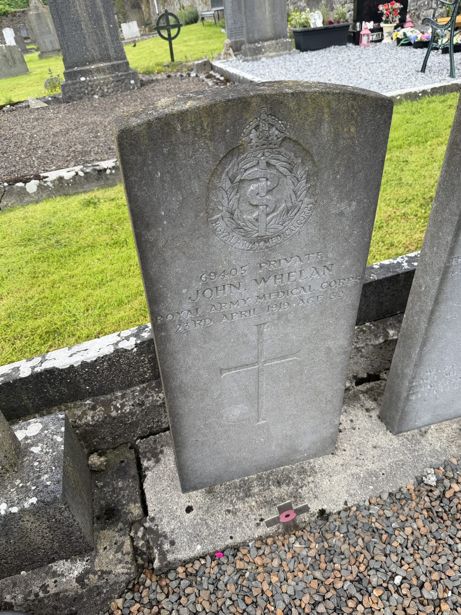 Headstone of John Whelan
