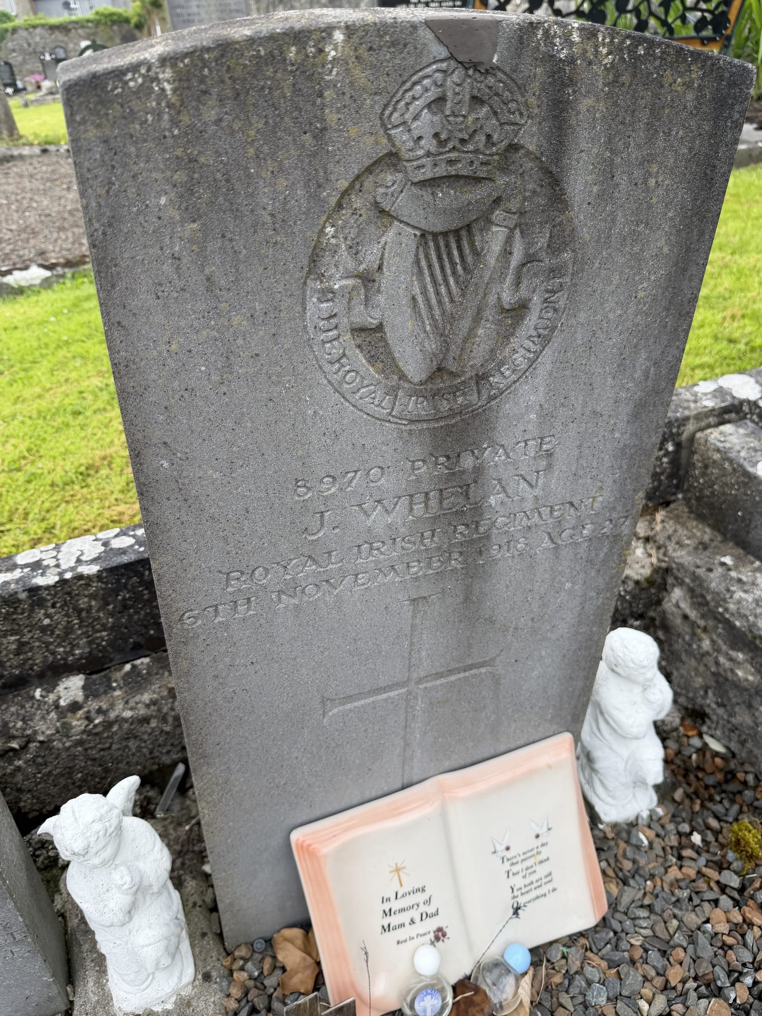 Headstone of J. Whelan