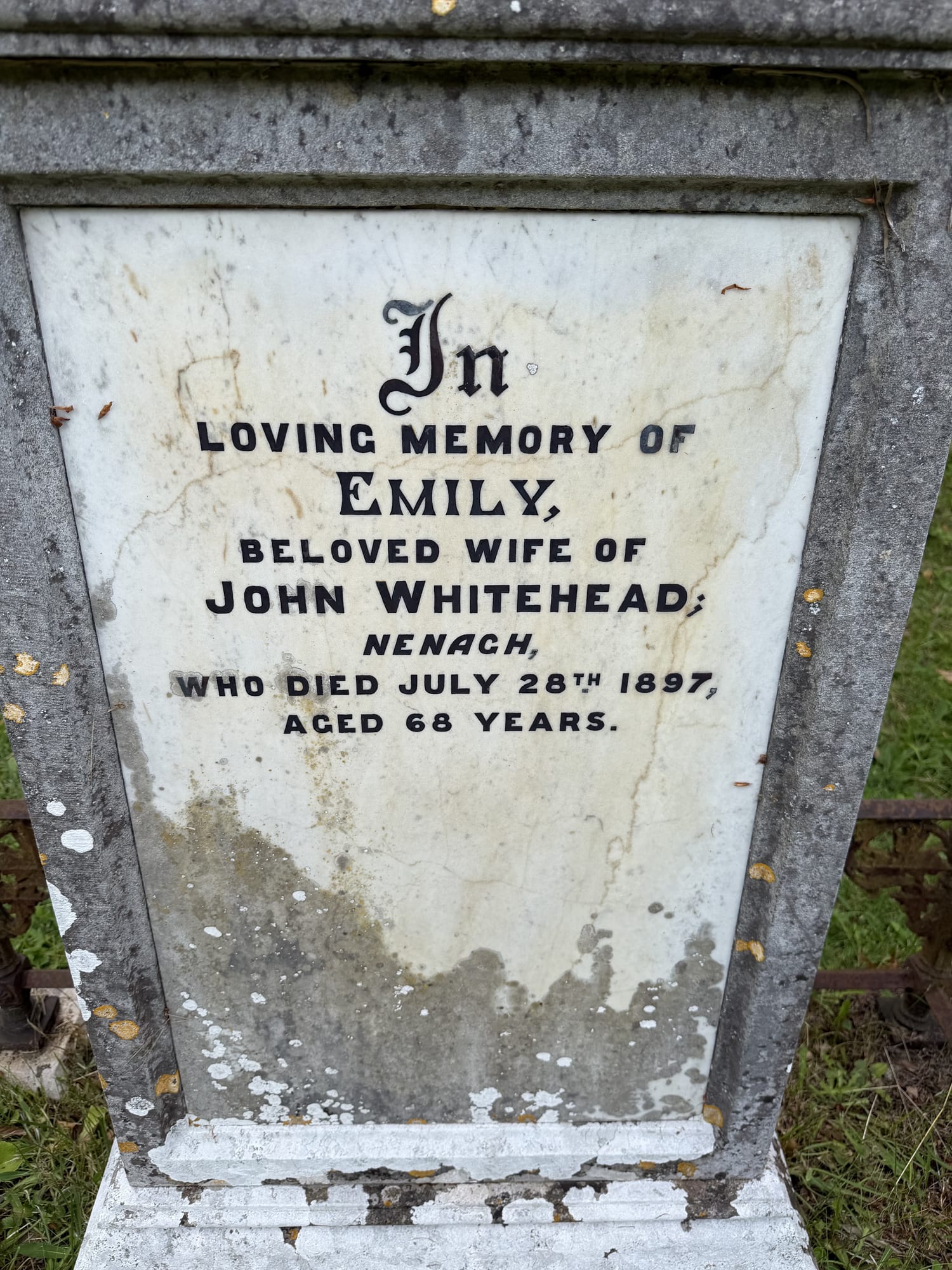 Headstone of Emily Whitehead