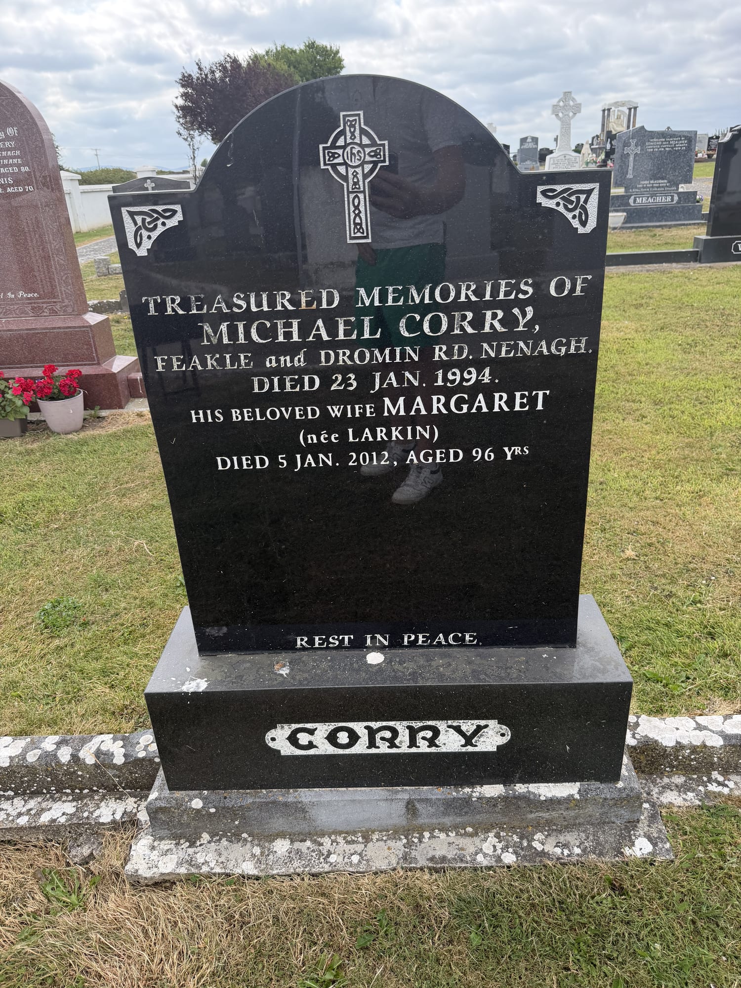 Headstone of Michael Corry