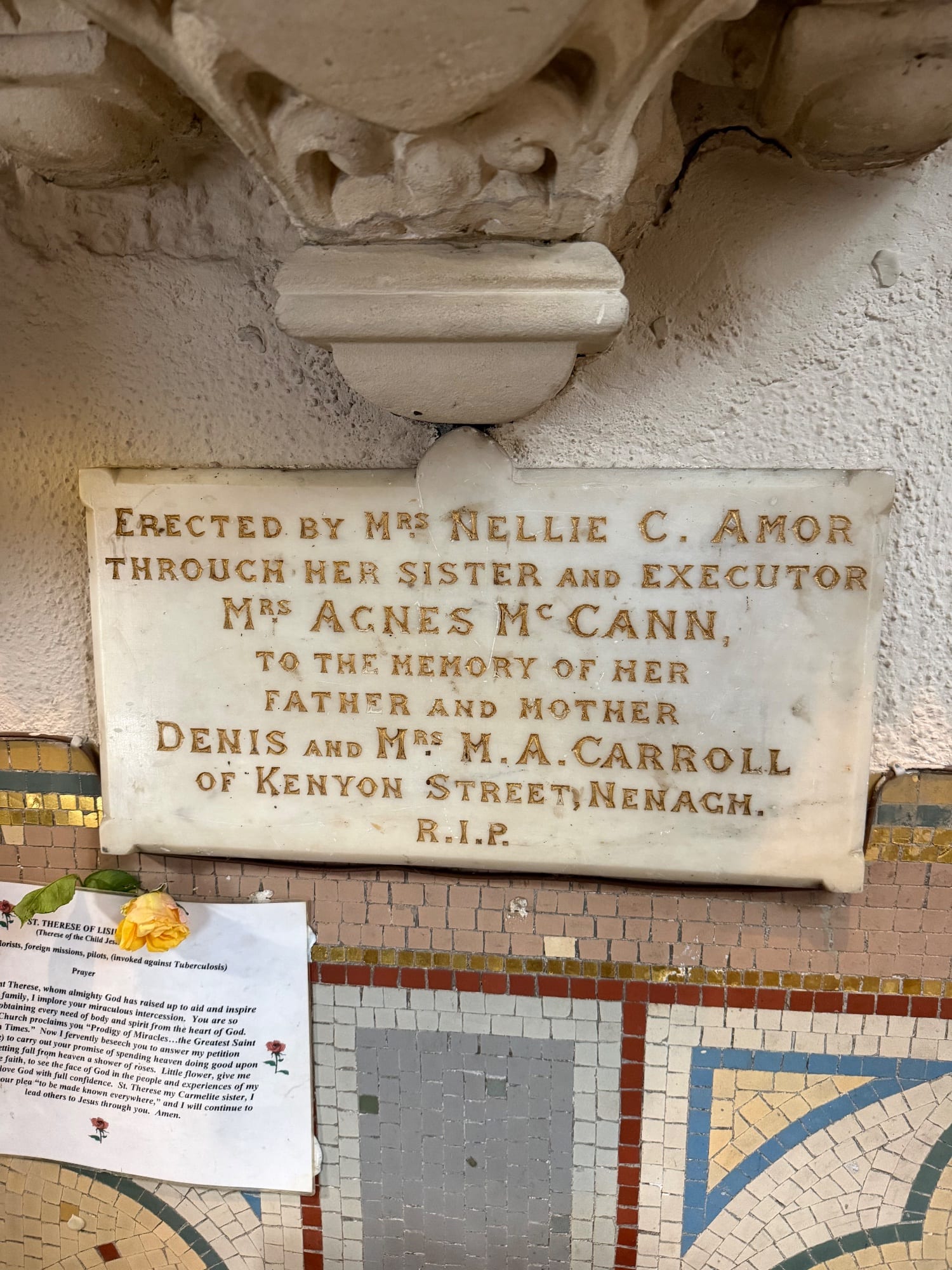 Headstone of Denis Carroll