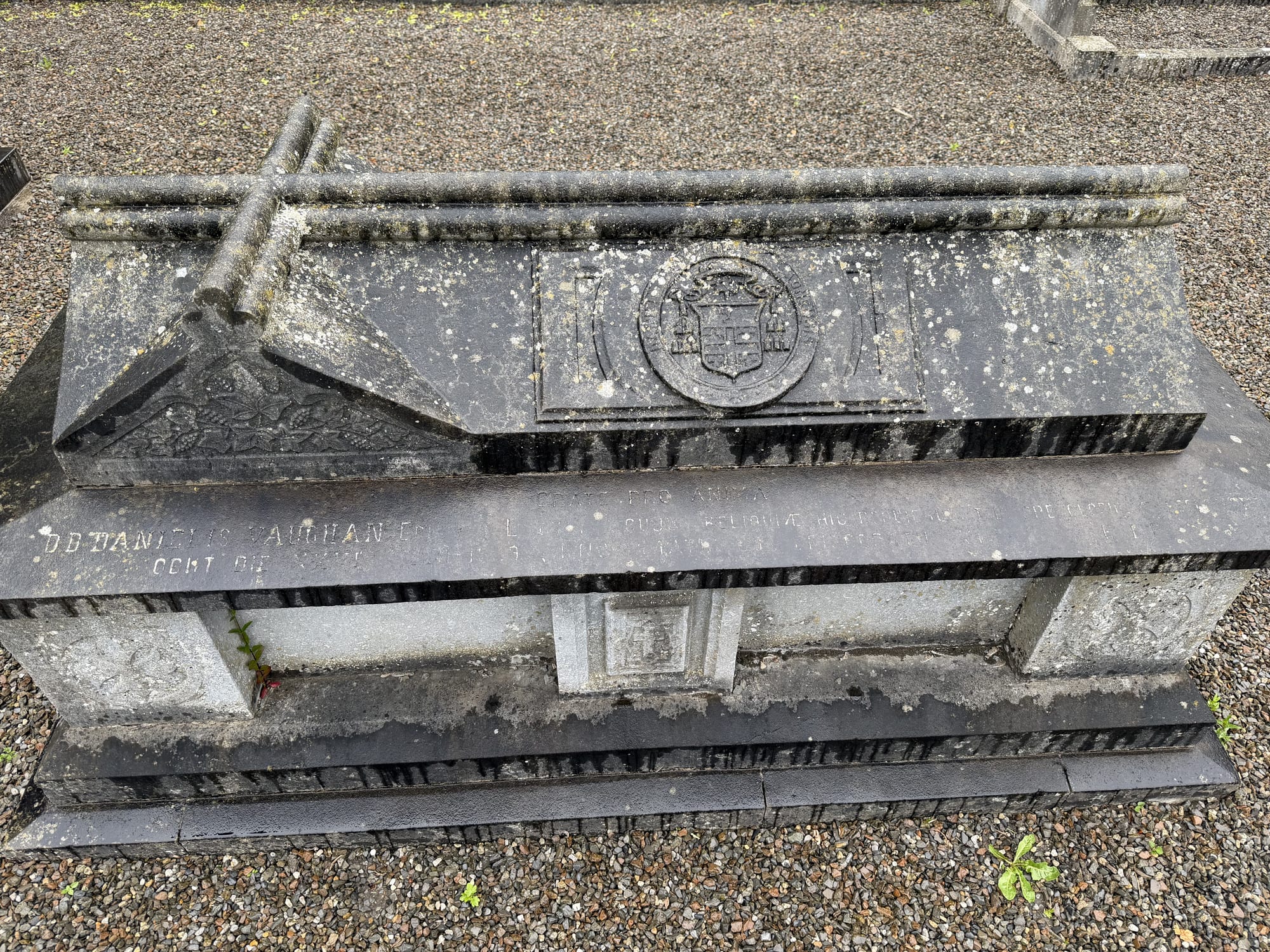 Headstone of Most Rev. Daniel Vaughan