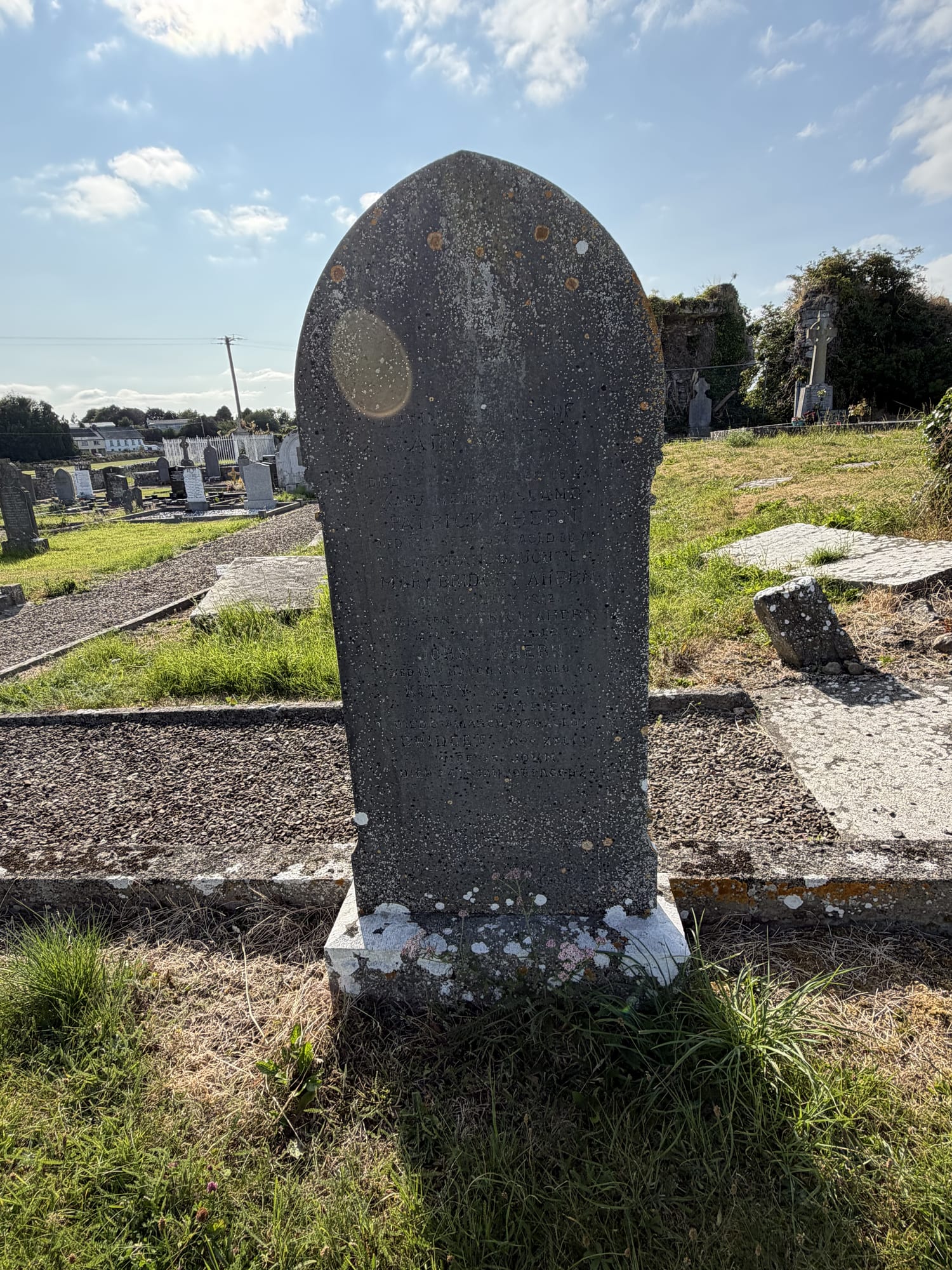 Headstone of Mary Aherne