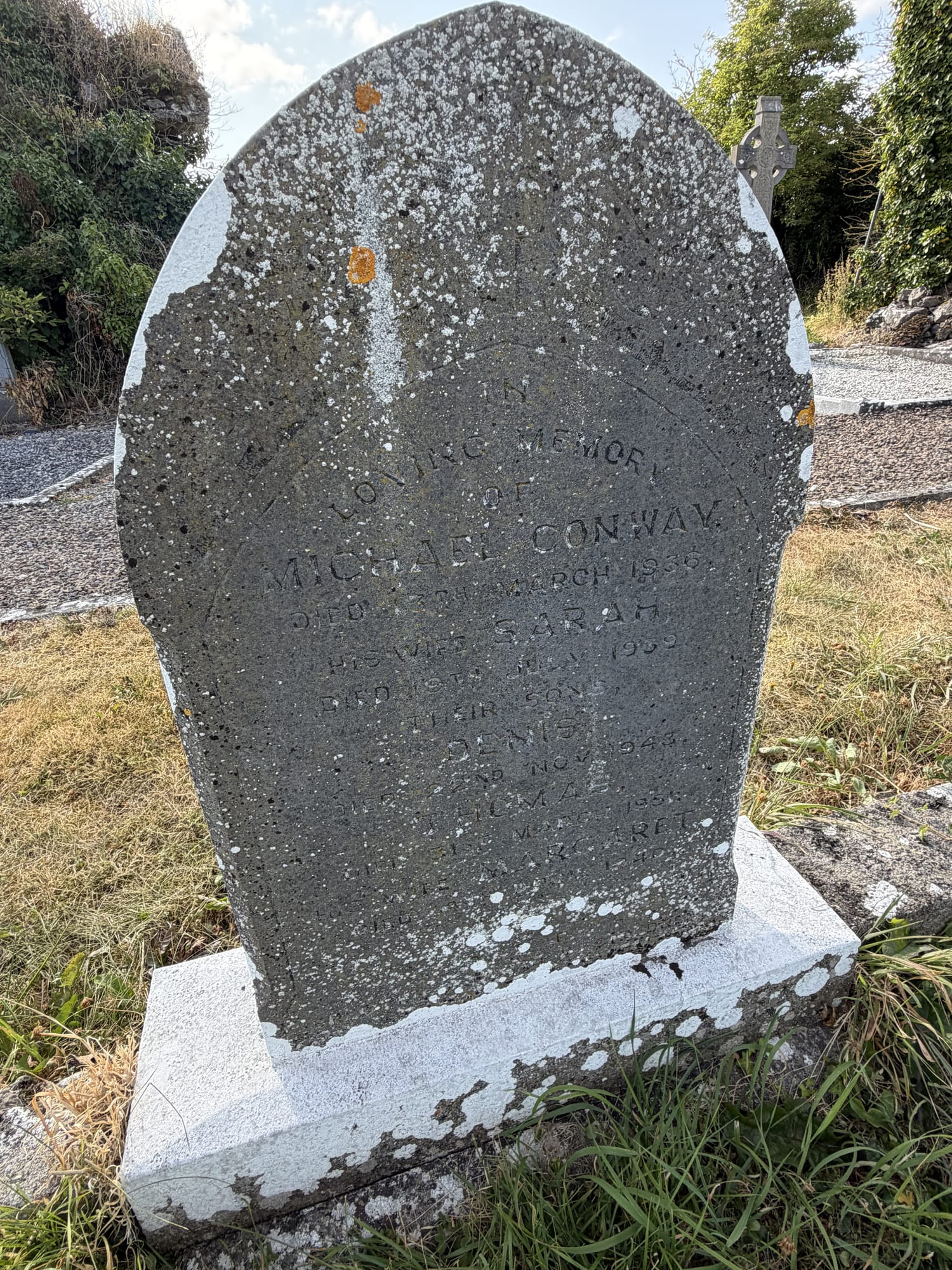 Headstone of Michael Conway